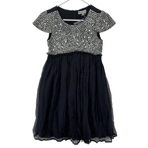 Dino e Lucia Dress Girls XS Beaded Chiffon Skirt Party‎ Formal Paris Designer